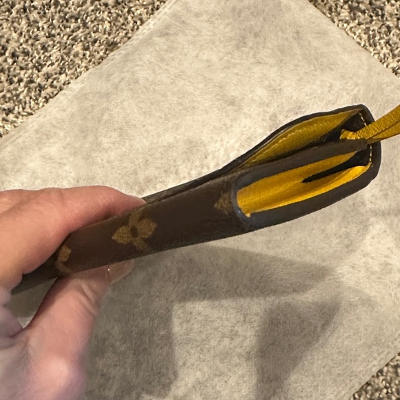 Louis Vuitton Brown Monogram Wallet with Gold Accents - Picture 9 of 14